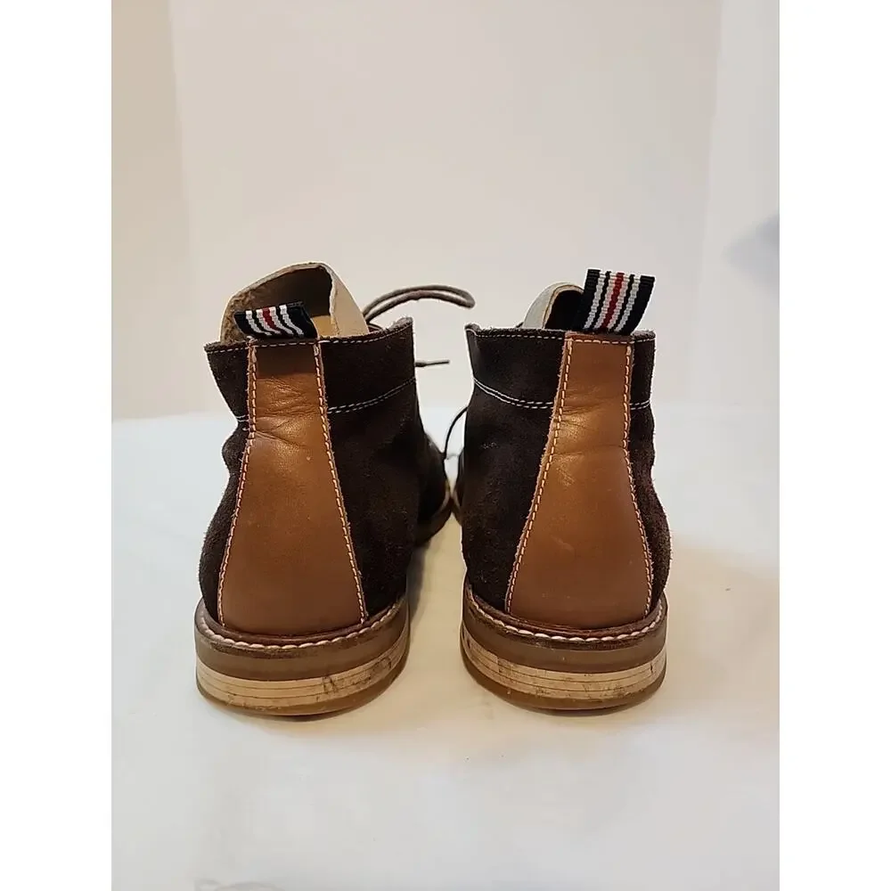 Penguin Mens Size 9 M Brown Suede Leather Dress Boots Ankle